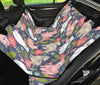 Alpaca Floral Pattern Print Pet Car Seat Cover-grizzshop