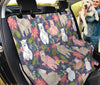 Alpaca Floral Pattern Print Pet Car Seat Cover-grizzshop