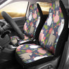 Alpaca Floral Pattern Print Universal Fit Car Seat Covers-grizzshop