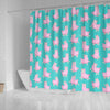 Alpaca Pattern Print Bathroom Shower Curtain-grizzshop