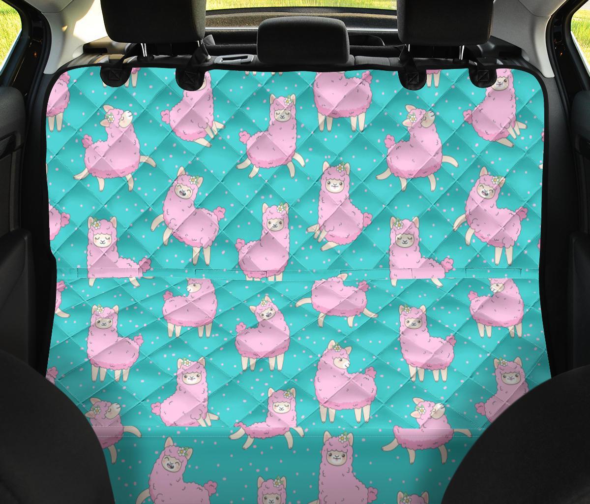 Alpaca Pattern Print Pet Car Seat Cover-grizzshop