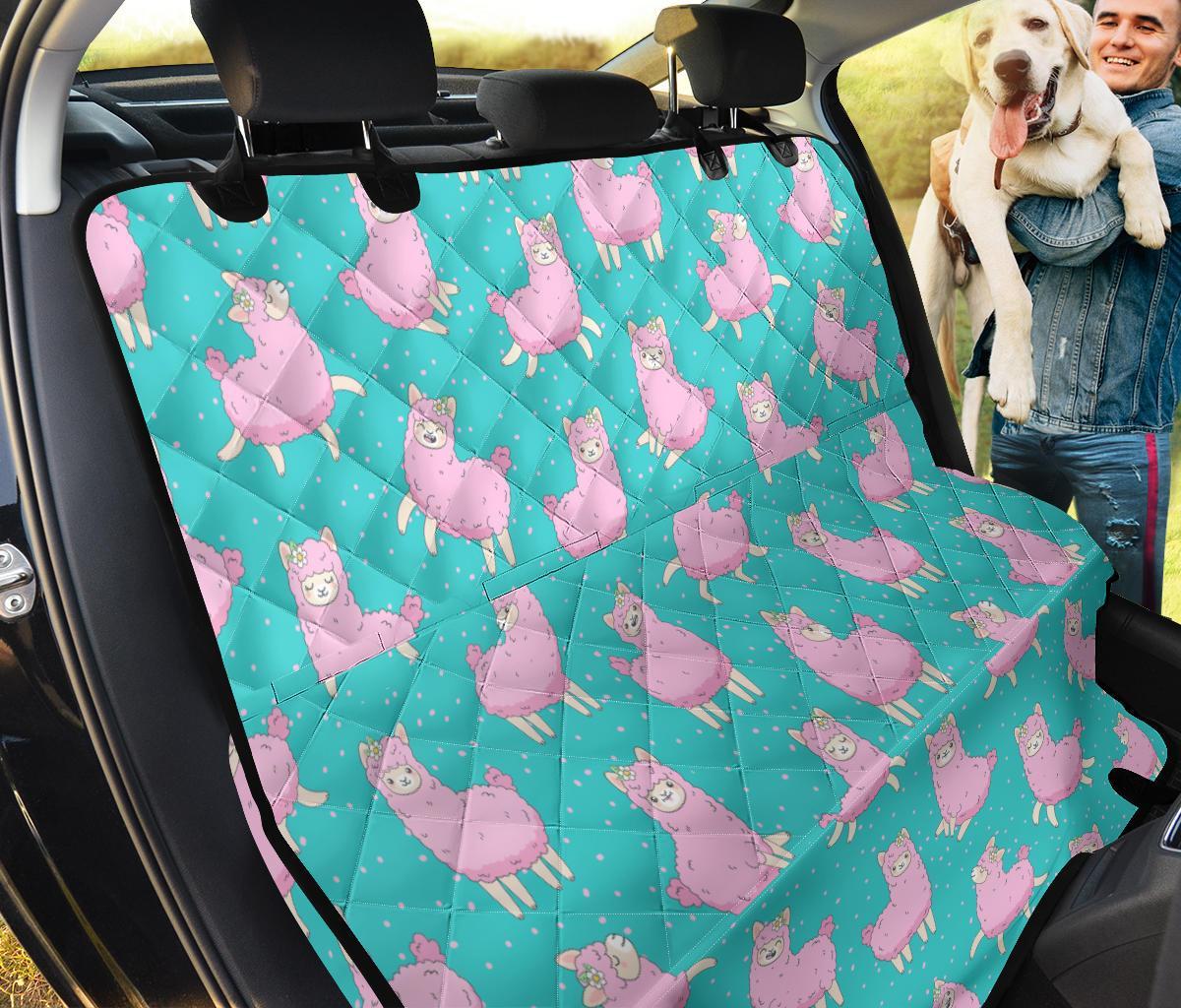 Alpaca Pattern Print Pet Car Seat Cover-grizzshop