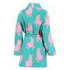 Alpaca Pattern Print Women Long Robe-grizzshop