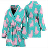 Alpaca Pattern Print Women Long Robe-grizzshop