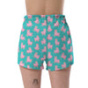 Alpaca Pattern Print Women's Shorts-grizzshop