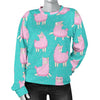 Alpaca Pattern Print Women's Sweatshirt-grizzshop