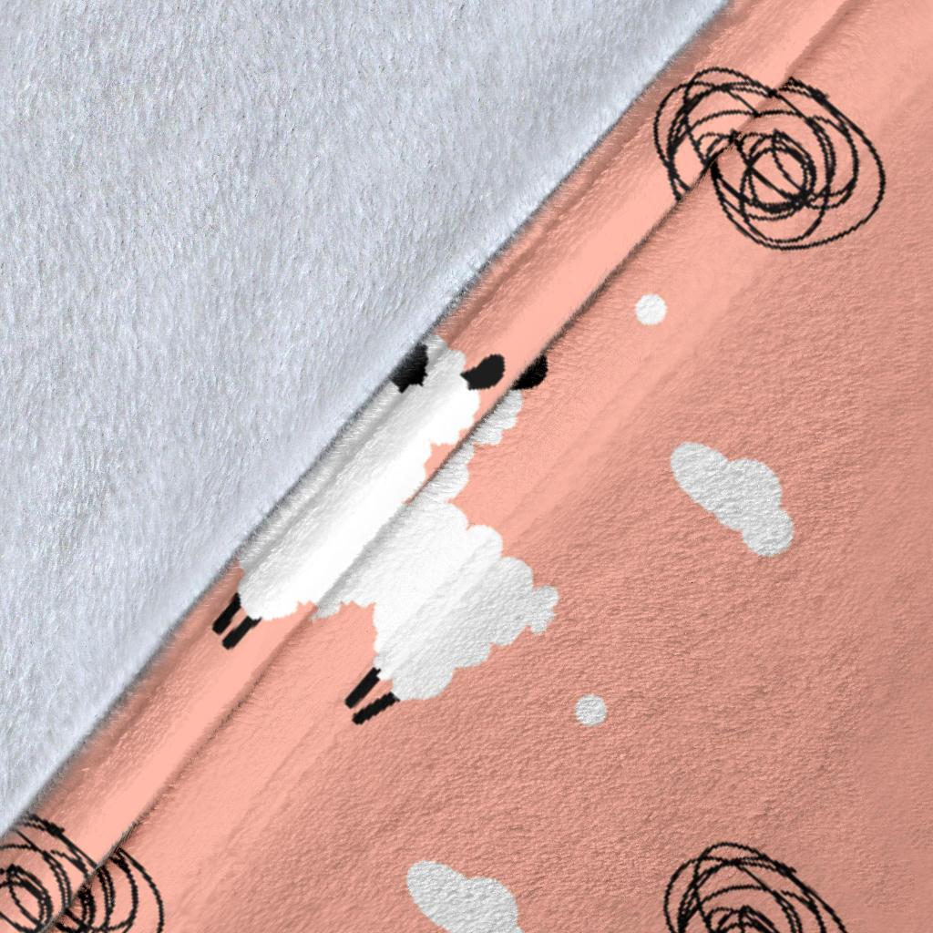 Alpaca Pink Pattern Print Blanket-grizzshop