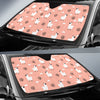 Alpaca Pink Pattern Print Car Sun Shade-grizzshop