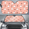 Alpaca Pink Pattern Print Car Sun Shade-grizzshop