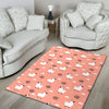 Alpaca Pink Pattern Print Floor Mat-grizzshop