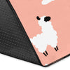 Alpaca Pink Pattern Print Floor Mat-grizzshop