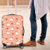 Alpaca Pink Pattern Print Luggage Cover Protector-grizzshop