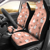 Alpaca Pink Pattern Print Universal Fit Car Seat Covers-grizzshop