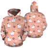 Alpaca Pink Pattern Print Women Men Pullover Hoodie-grizzshop