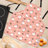 Alpaca Pink Pattern Print Women's Apron-grizzshop