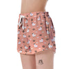 Alpaca Pink Pattern Print Women's Shorts-grizzshop