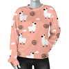 Alpaca Pink Pattern Print Women's Sweatshirt-grizzshop