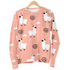 Alpaca Pink Pattern Print Women's Sweatshirt-grizzshop