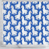 Alpaca Print Pattern Bathroom Shower Curtain-grizzshop