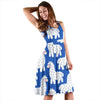 Alpaca Print Pattern Dress-grizzshop