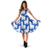 Alpaca Print Pattern Dress-grizzshop