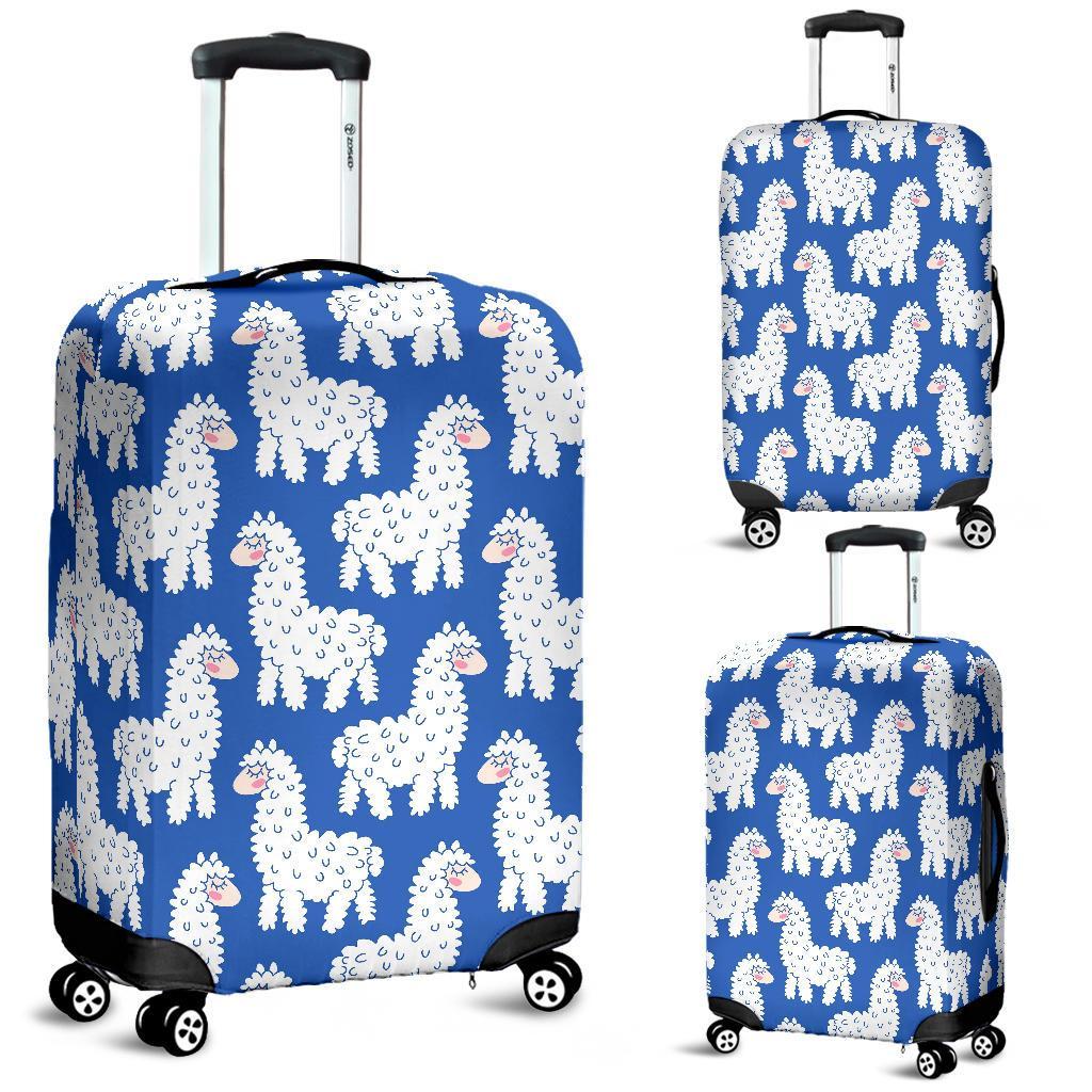 Alpaca Print Pattern Luggage Cover Protector-grizzshop