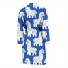 Alpaca Print Pattern Men Long Robe-grizzshop