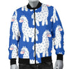 Alpaca Print Pattern Men's Bomber Jacket-grizzshop