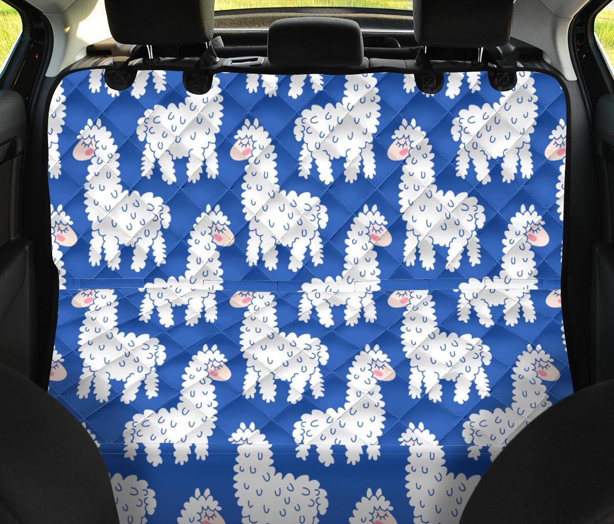 Alpaca Print Pattern Pet Car Seat Cover-grizzshop