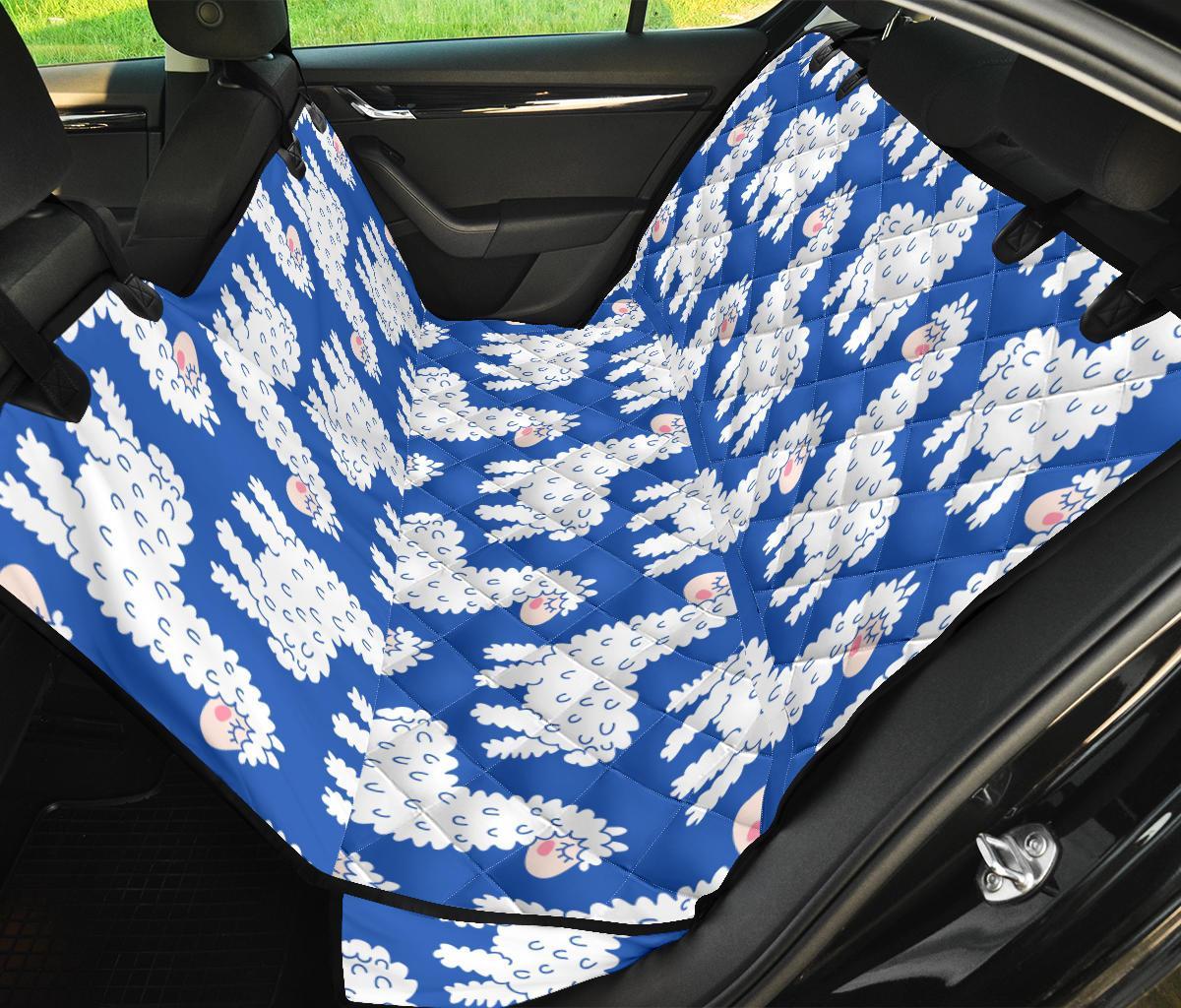 Alpaca Print Pattern Pet Car Seat Cover-grizzshop