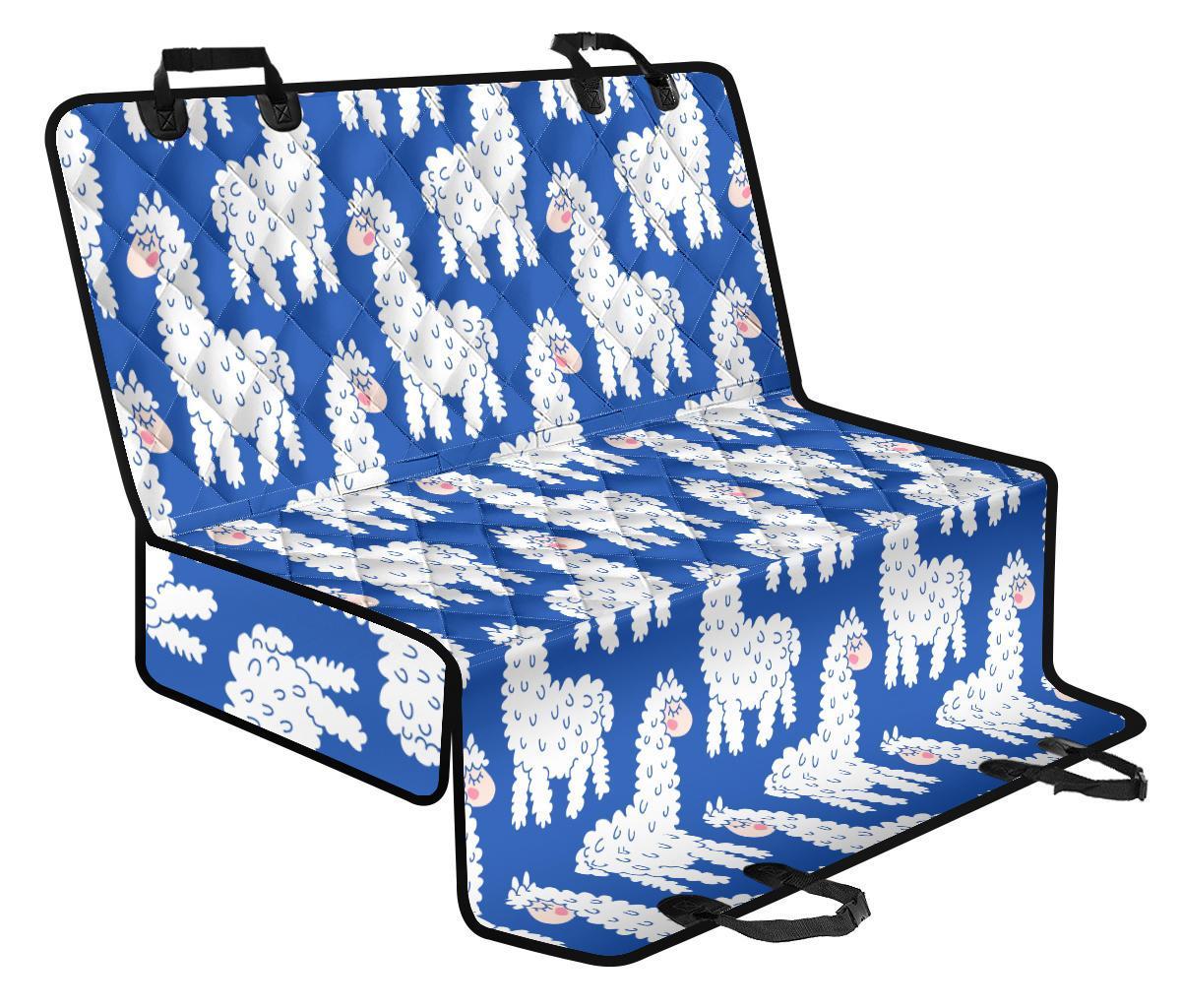 Alpaca Print Pattern Pet Car Seat Cover-grizzshop