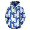 Alpaca Print Pattern Women Men Pullover Hoodie-grizzshop