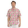 Alstroemeria Flowers Print Men's Short Sleeve Shirts-grizzshop