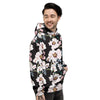 Alstroemeria Pink And White Print Pattern Men's Hoodie-grizzshop