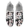 Alstroemeria Pink And White Print Pattern White Athletic Shoes-grizzshop