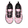 Alstroemeria Pink Print Pattern Black Sneaker-grizzshop