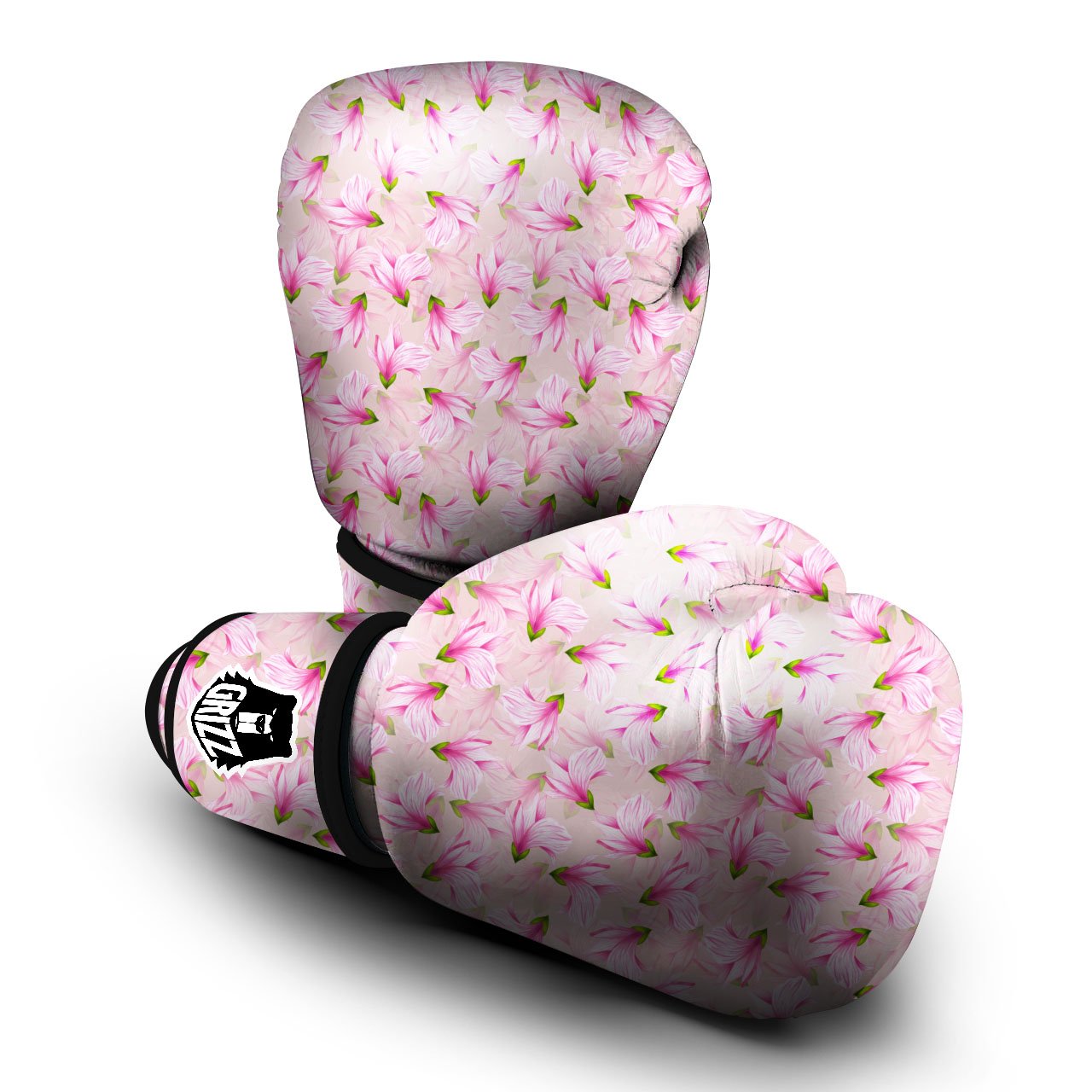 Alstroemeria Pink Print Pattern Boxing Gloves-grizzshop