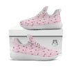 Alstroemeria Pink Print Pattern White Athletic Shoes-grizzshop