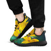 Alstroemeria Yellow Print Black Athletic Shoes-grizzshop