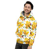 Alstroemeria Yellow Print Pattern Men's Hoodie-grizzshop