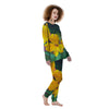 Alstroemeria Yellow Print Women's Pajamas-grizzshop