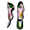 Amaryllis Pink And White Print Muay Thai Shin Guards-grizzshop