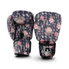 Amaryllis Pink Print Pattern Boxing Gloves-grizzshop