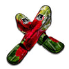 Amaryllis Red Print Muay Thai Shin Guards-grizzshop