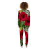 Amaryllis Red Print Women's Pajamas-grizzshop