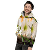 Amaryllis White Print Men's Hoodie-grizzshop