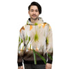 Amaryllis White Print Men's Hoodie-grizzshop