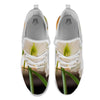 Amaryllis White Print White Athletic Shoes-grizzshop