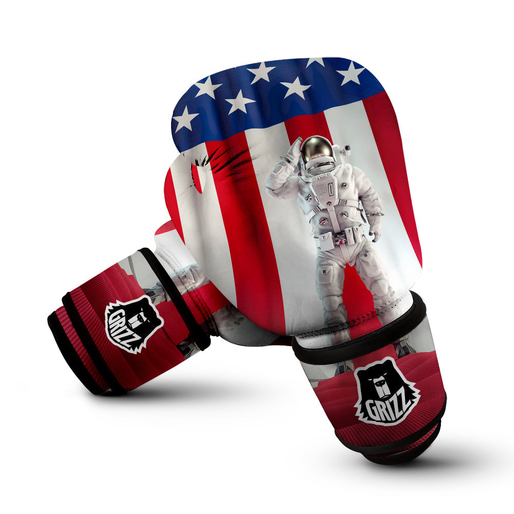 American Astronaut Print Boxing Gloves-grizzshop