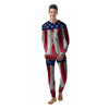 American Astronaut Print Men's Pajamas-grizzshop